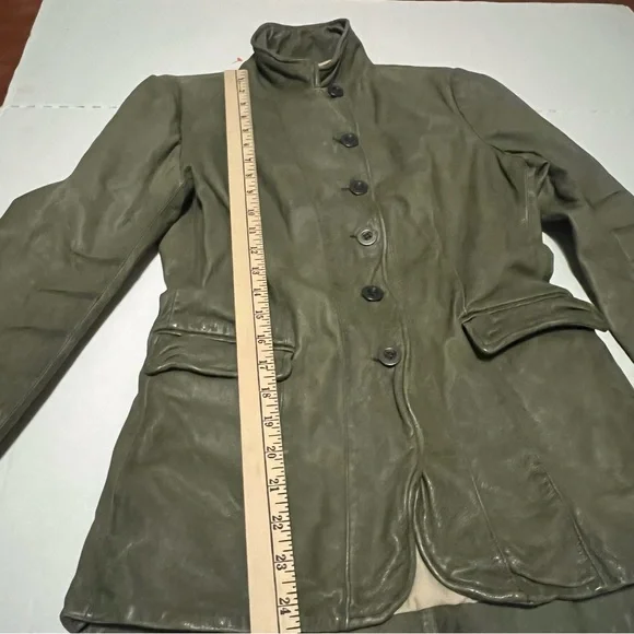 Jakett New York Leather jacket olive green - Picture 8 of 13